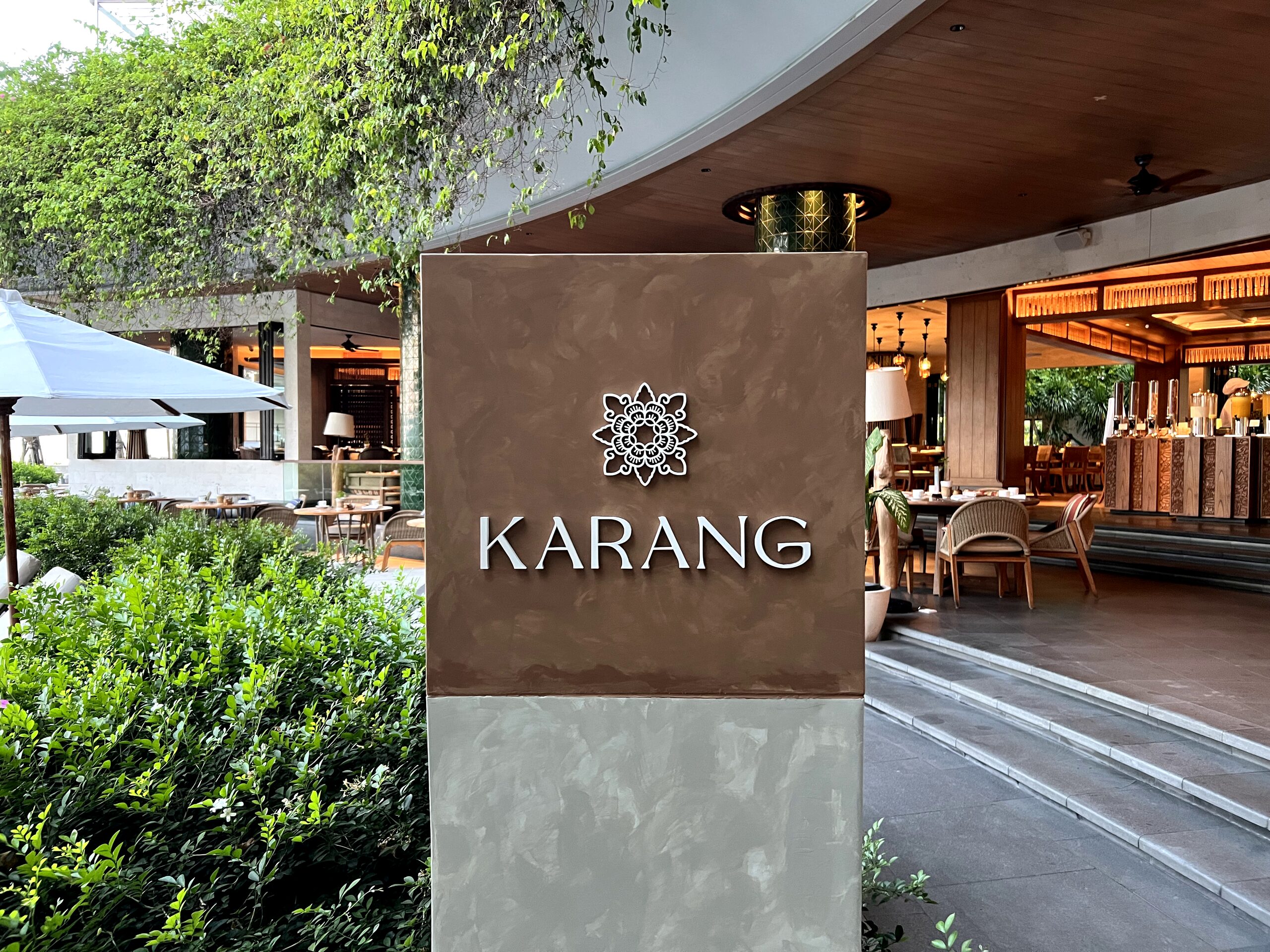 SEGARAの朝食会場KARANG