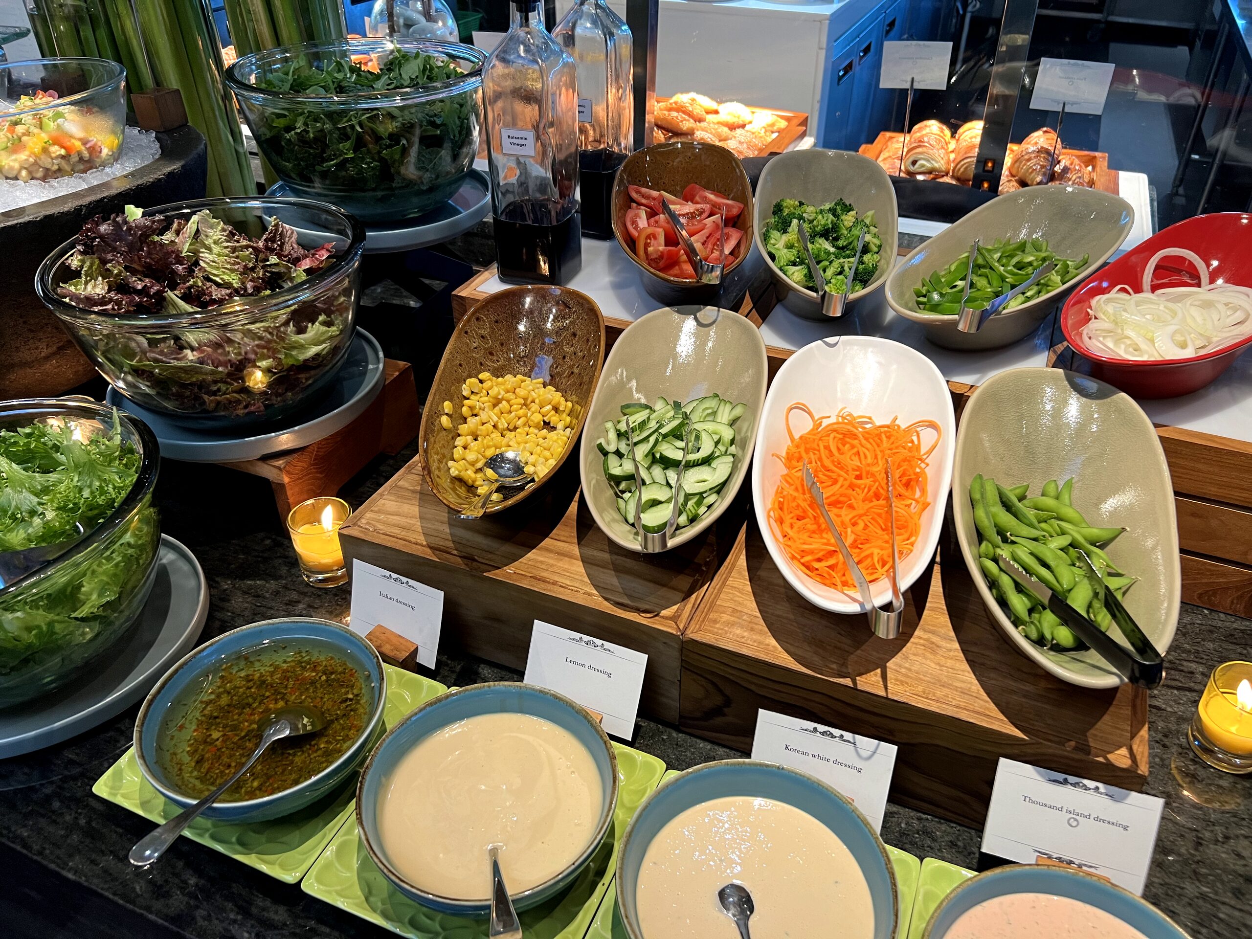 RINBAの朝食会場TO'GE・ビュッフェ台