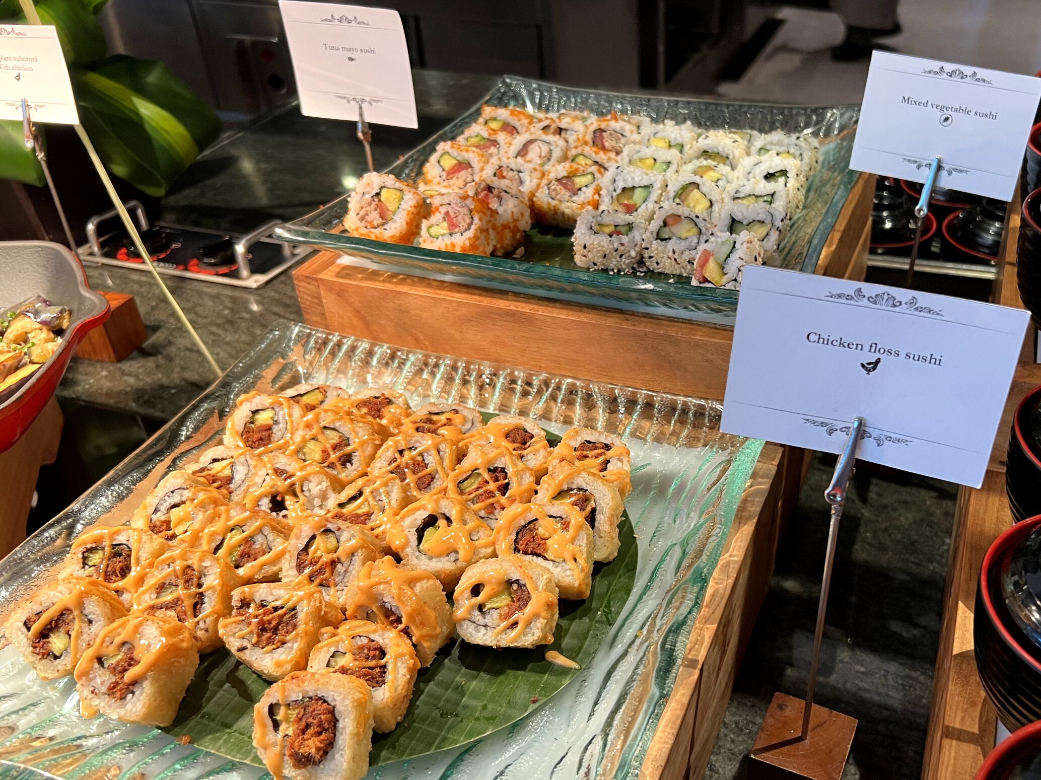 RINBAの朝食会場TO'GE・ビュッフェ台