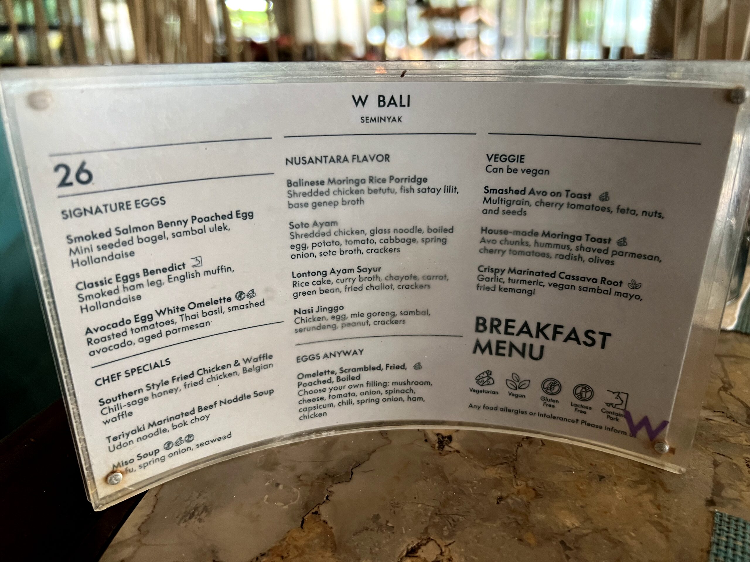 朝食オーダーメニュー