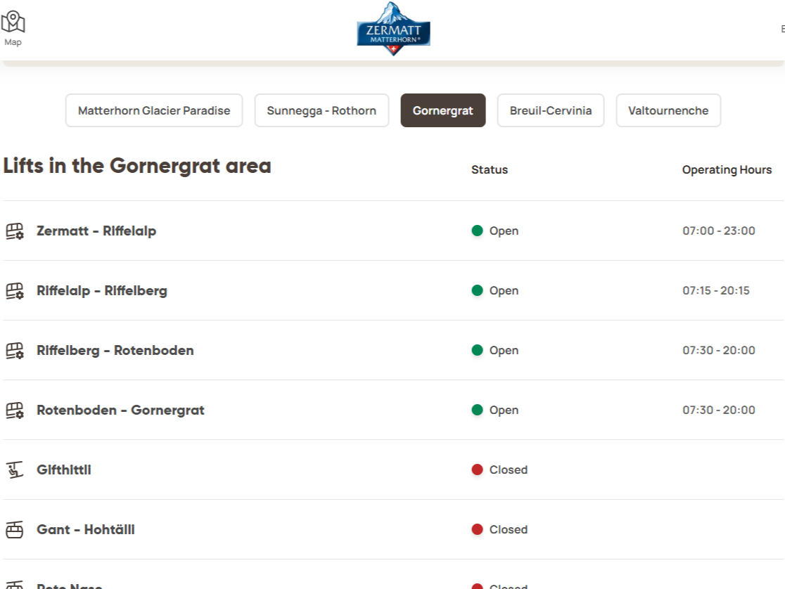 「ZERMATT Matterhorn」アプリ