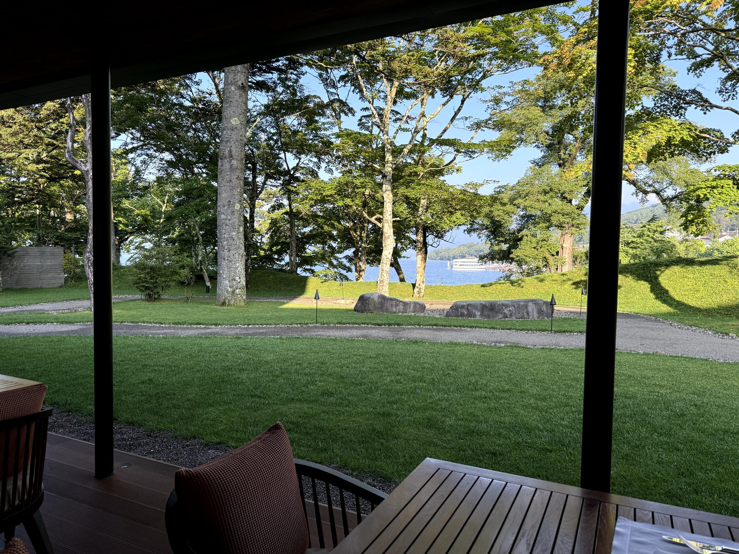 テラス席からの眺め