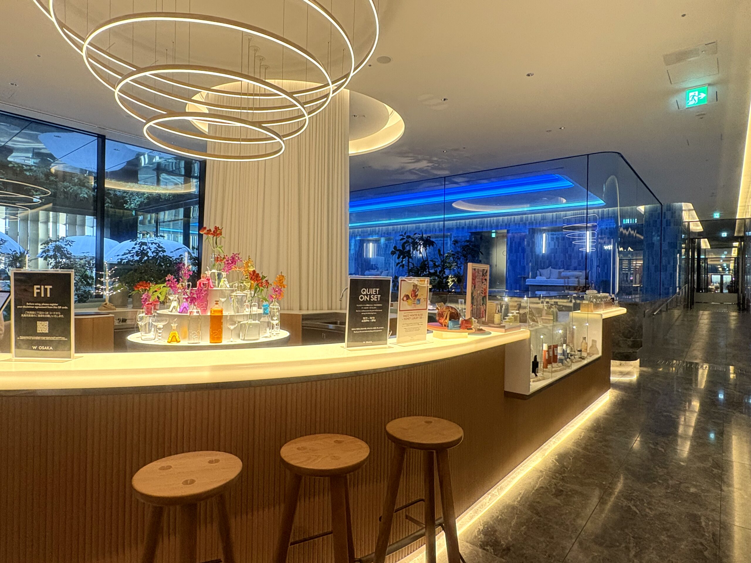 「Away Spa at W Osaka」の受付